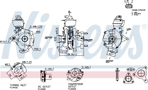 Nissens 93854 - Turbocompressore, Sovralimentazione autozon.pro