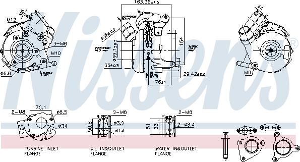 Nissens 93830 - Turbocompressore, Sovralimentazione autozon.pro