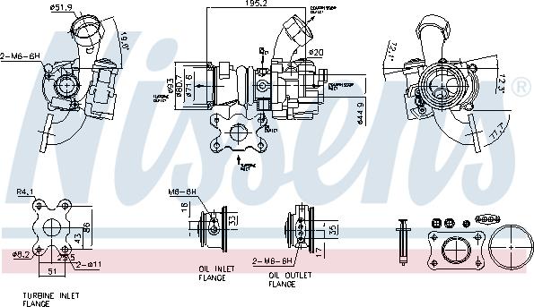 Nissens 93305 - Turbocompressore, Sovralimentazione autozon.pro