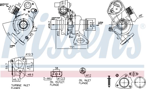 Nissens 93318 - Turbocompressore, Sovralimentazione autozon.pro