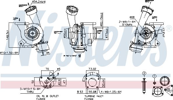 Nissens 93244 - Turbocompressore, Sovralimentazione autozon.pro