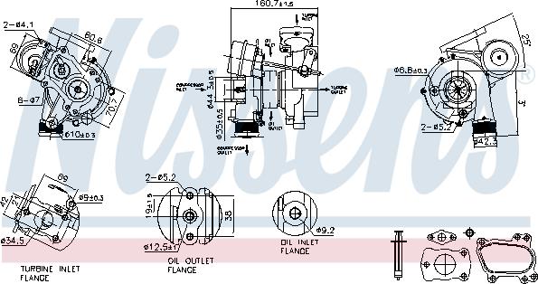 Nissens 93256 - Turbocompressore, Sovralimentazione autozon.pro