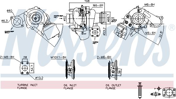 Nissens 93258 - Turbocompressore, Sovralimentazione autozon.pro