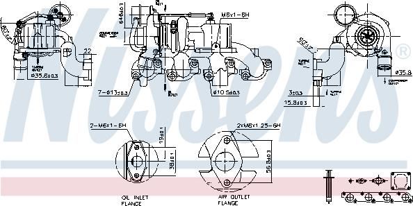 Nissens 93204 - Turbocompressore, Sovralimentazione autozon.pro