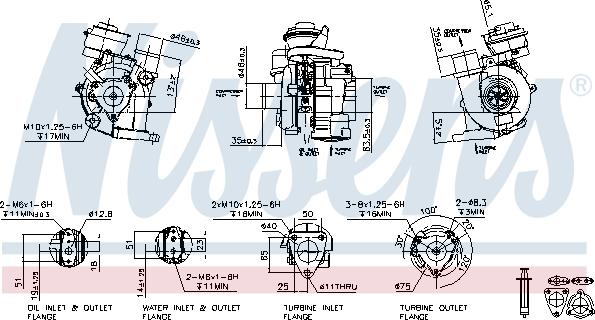 Nissens 93217 - Turbocompressore, Sovralimentazione autozon.pro