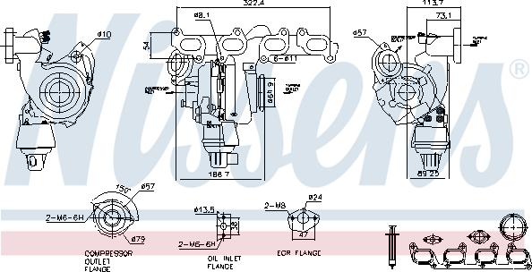 Nissens 93285 - Turbocompressore, Sovralimentazione autozon.pro