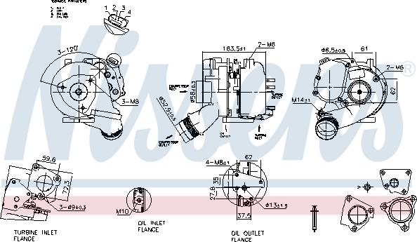 Nissens 93280 - Turbocompressore, Sovralimentazione autozon.pro