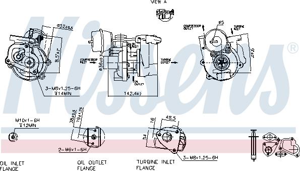 Nissens 93236 - Turbocompressore, Sovralimentazione autozon.pro