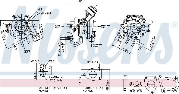 Nissens 93233 - Turbocompressore, Sovralimentazione autozon.pro