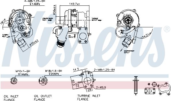 Nissens 93237 - Turbocompressore, Sovralimentazione autozon.pro