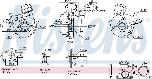 Nissens 93731 - Turbocompressore, Sovralimentazione autozon.pro