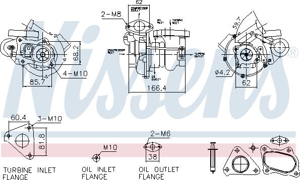 Nissens 93732 - Turbocompressore, Sovralimentazione autozon.pro