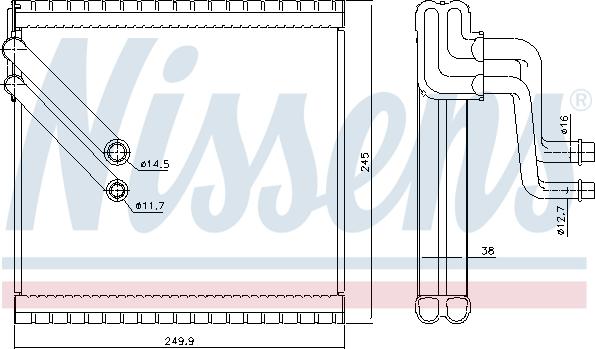 Nissens 92409 - Evaporatore, Climatizzatore autozon.pro