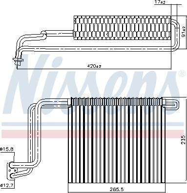 Nissens 92248 - Evaporatore, Climatizzatore autozon.pro