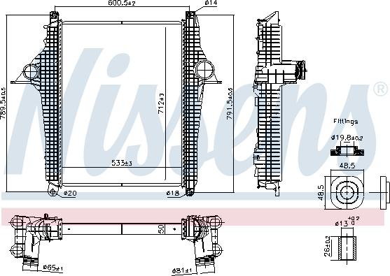 Nissens 97097 - Intercooler autozon.pro