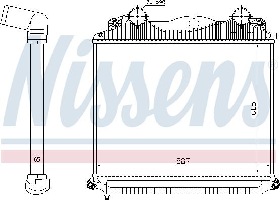 Nissens 97049 - Intercooler autozon.pro