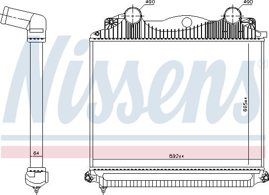 Nissens 97048 - Intercooler autozon.pro