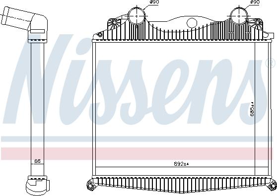 Nissens 97014 - Intercooler autozon.pro