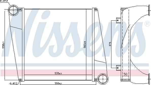 Nissens 97076 - Intercooler autozon.pro