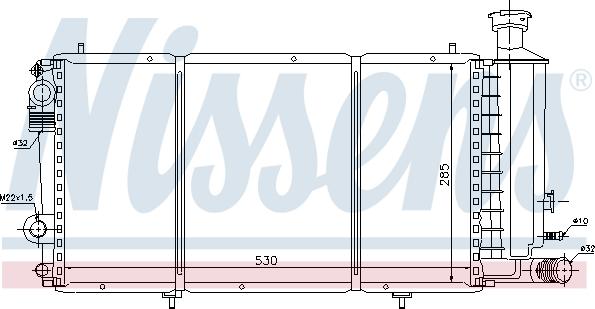 Nissens 699527 - Radiatore, Raffreddamento motore autozon.pro