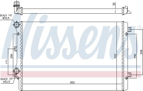 Nissens 699681 - Radiatore, Raffreddamento motore autozon.pro