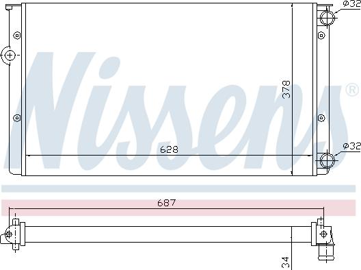 Nissens 699677 - Radiatore, Raffreddamento motore autozon.pro