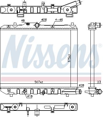 Nissens 699701 - Radiatore, Raffreddamento motore autozon.pro