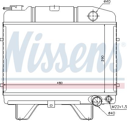 Nissens 694050 - Radiatore, Raffreddamento motore autozon.pro