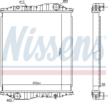 Nissens 69602A - Radiatore, Raffreddamento motore autozon.pro