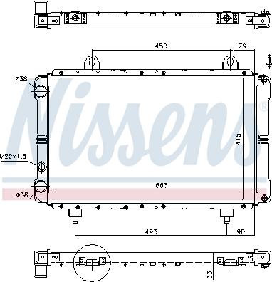 Nissens 693726 - Radiatore, Raffreddamento motore autozon.pro