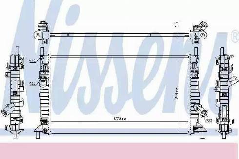 Nissens 69256 - Radiatore, Raffreddamento motore autozon.pro