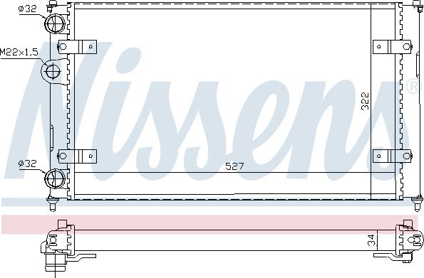 Nissens 692673 - Radiatore, Raffreddamento motore autozon.pro