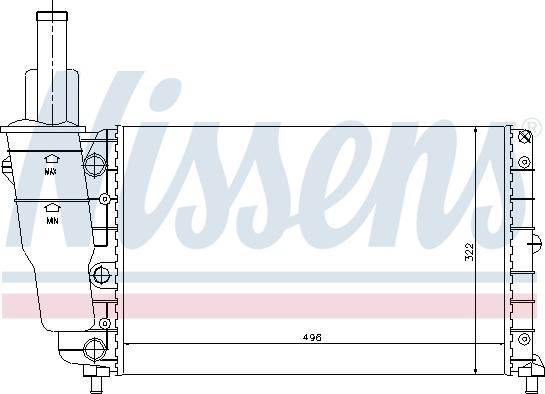 Nissens 692895 - Radiatore, Raffreddamento motore autozon.pro