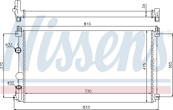 Nissens 697151 - Radiatore, Raffreddamento motore autozon.pro