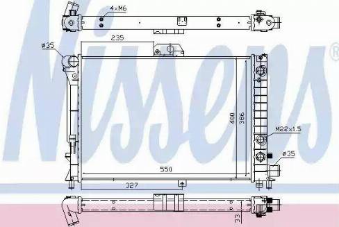 Nissens 64047 - Radiatore, Raffreddamento motore autozon.pro