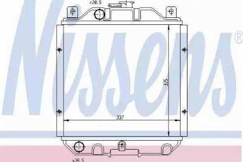 Nissens 64182 - Radiatore, Raffreddamento motore autozon.pro