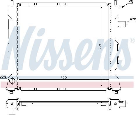 Nissens 698786 - Radiatore, Raffreddamento motore autozon.pro