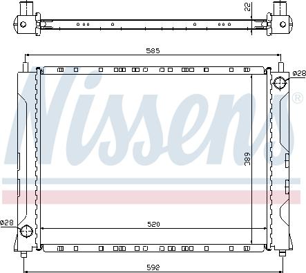 Nissens 692583 - Radiatore, Raffreddamento motore autozon.pro