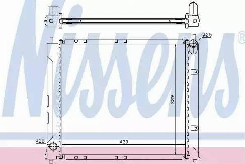 Nissens 64217A - Radiatore, Raffreddamento motore autozon.pro