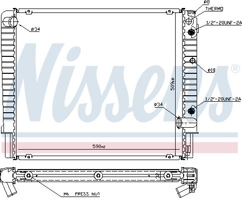 Nissens 65509A - Radiatore, Raffreddamento motore autozon.pro