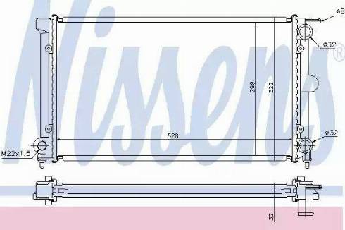 Nissens 65152A - Radiatore, Raffreddamento motore autozon.pro