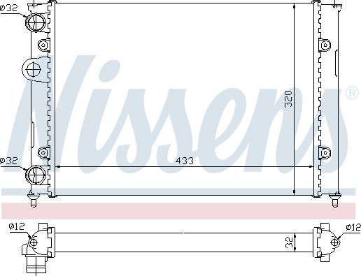 Nissens 695510 - Radiatore, Raffreddamento motore autozon.pro