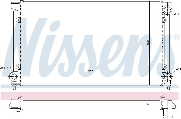 Nissens 697467 - Radiatore, Raffreddamento motore autozon.pro