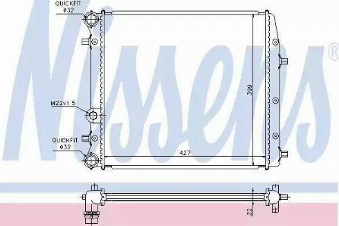 Nissens 65269A - Radiatore, Raffreddamento motore autozon.pro