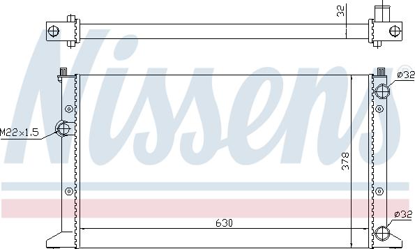 Nissens 698242 - Radiatore, Raffreddamento motore autozon.pro