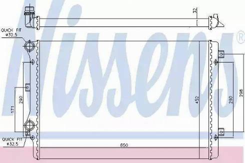 Nissens 65279 - Radiatore, Raffreddamento motore autozon.pro