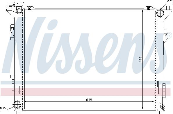 Nissens 66998 - Radiatore, Raffreddamento motore autozon.pro