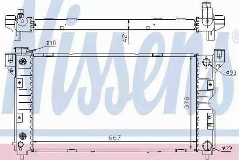 Nissens 60984A - Radiatore, Raffreddamento motore autozon.pro