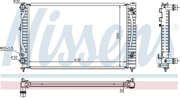 Nissens 699409 - Radiatore, Raffreddamento motore autozon.pro