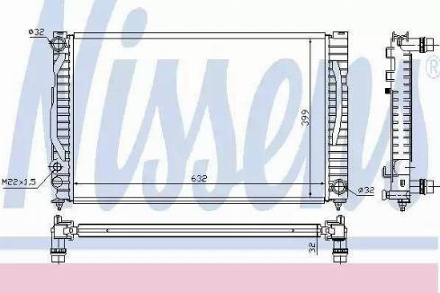 Nissens 60497A - Radiatore, Raffreddamento motore autozon.pro